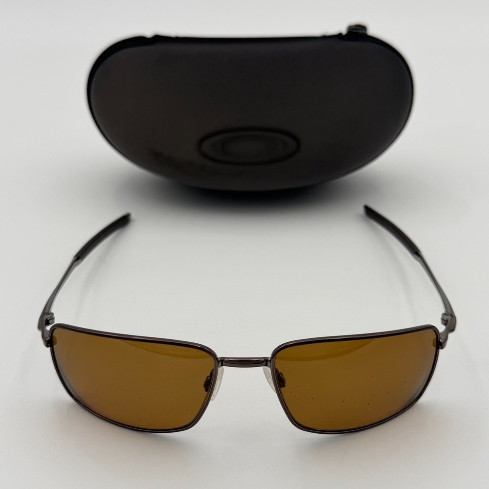 Oakley Square Wire OO4075-04 Sunglasses Grey FRAMES ONLY w/ Case READ